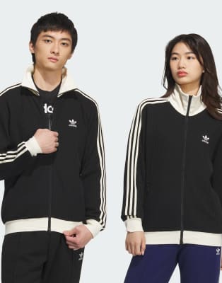 Originals - Adicolor - Klassisches Unisex-Trainingsoberteil in Schwarz Schwarz M