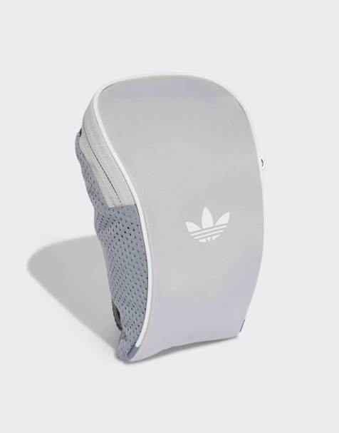 adidas Originals – Adicolor – Kleine Tasche in Grau und Weiß - view 1