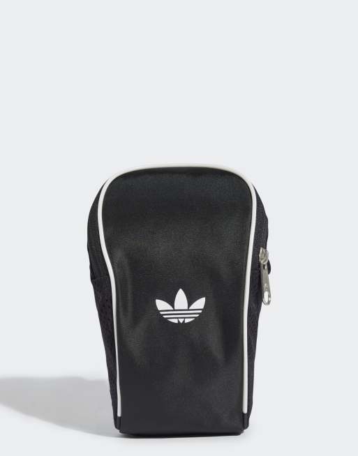 adidas Originals – Adicolor – Kleine Umhängetasche in Schwarz und Weiß