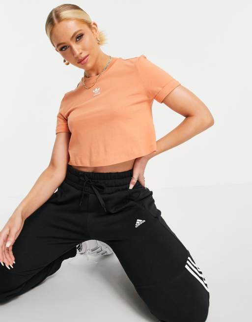 Asos adidas crop top cheap