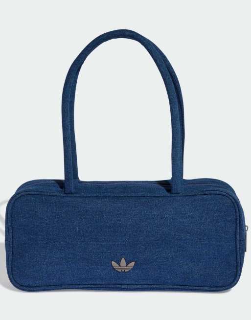 adidas Originals – Adicolor – Längliche Pilotentasche in hellem Jeansblau, 1 von 4