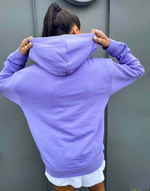 adidas Originals adicolor large logo hoodie in purple