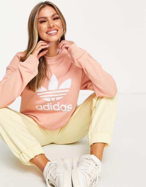 Blush adidas sweatshirt on sale