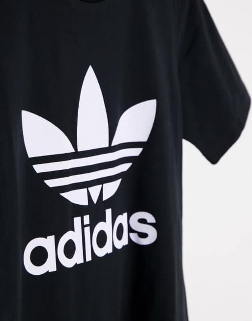 トップス THEREADTHREAD - S symbol big T-shirt adidas Originals adicolor large logo T-shirt in black | ASOS