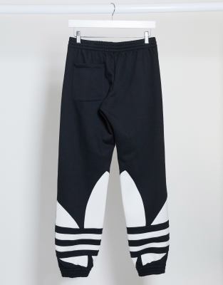 adidas originals adicolor large logo track pants in black