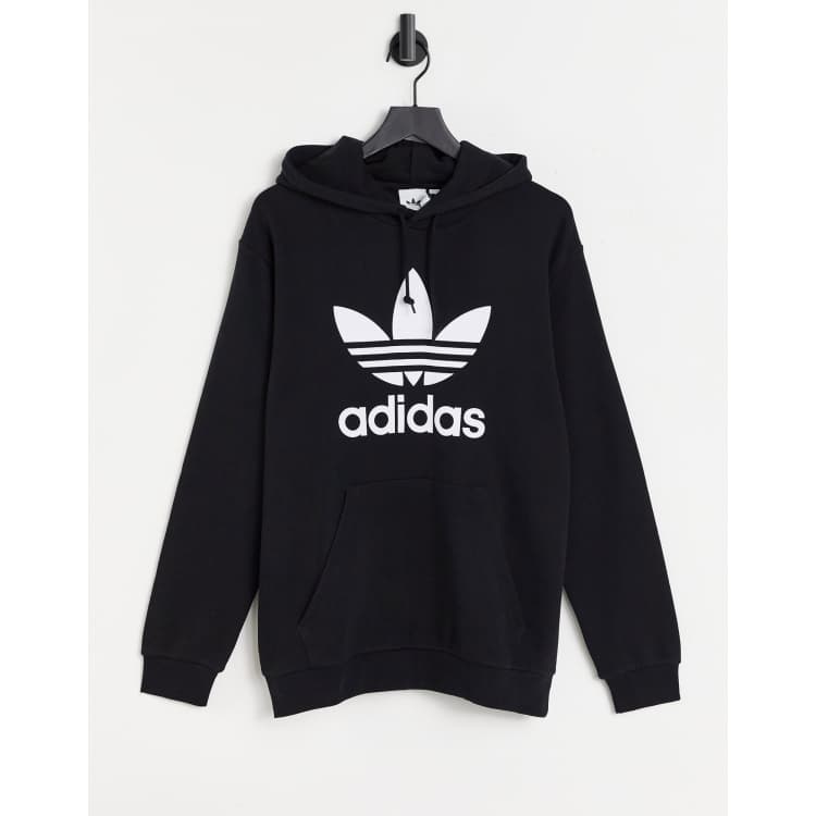 Oversized trefoil hoodie adidas sale