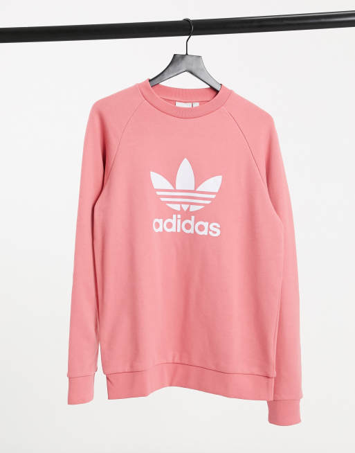 Adidas trefoil hoodie vapour pink sale