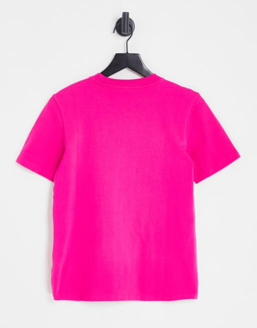 adidas Originals adicolor large trefoil t-shirt in bright pink