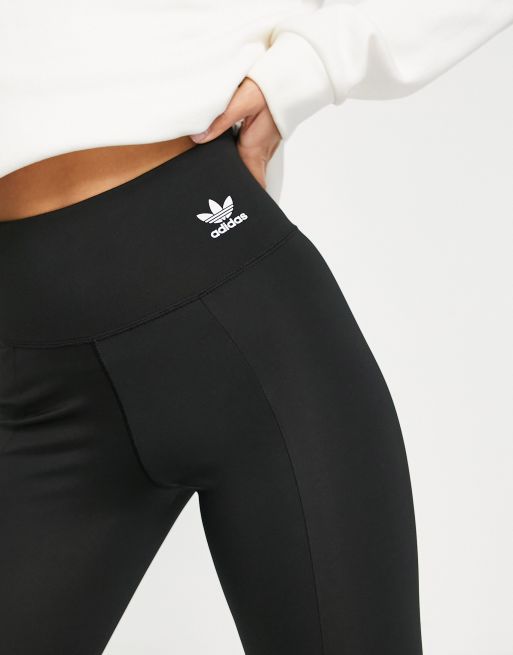 adidas Originals - adicolor - Leggings à ourlet fendu - Noir