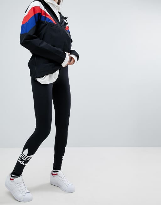 Adidas originals adicolour leggings with double trefoil logo sale