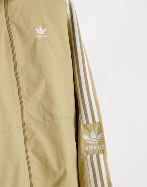 adidas Originals adicolor lock up jacket in beige ASOS