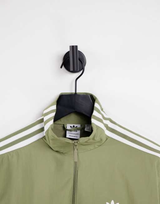 Adidas khaki track jacket shop
