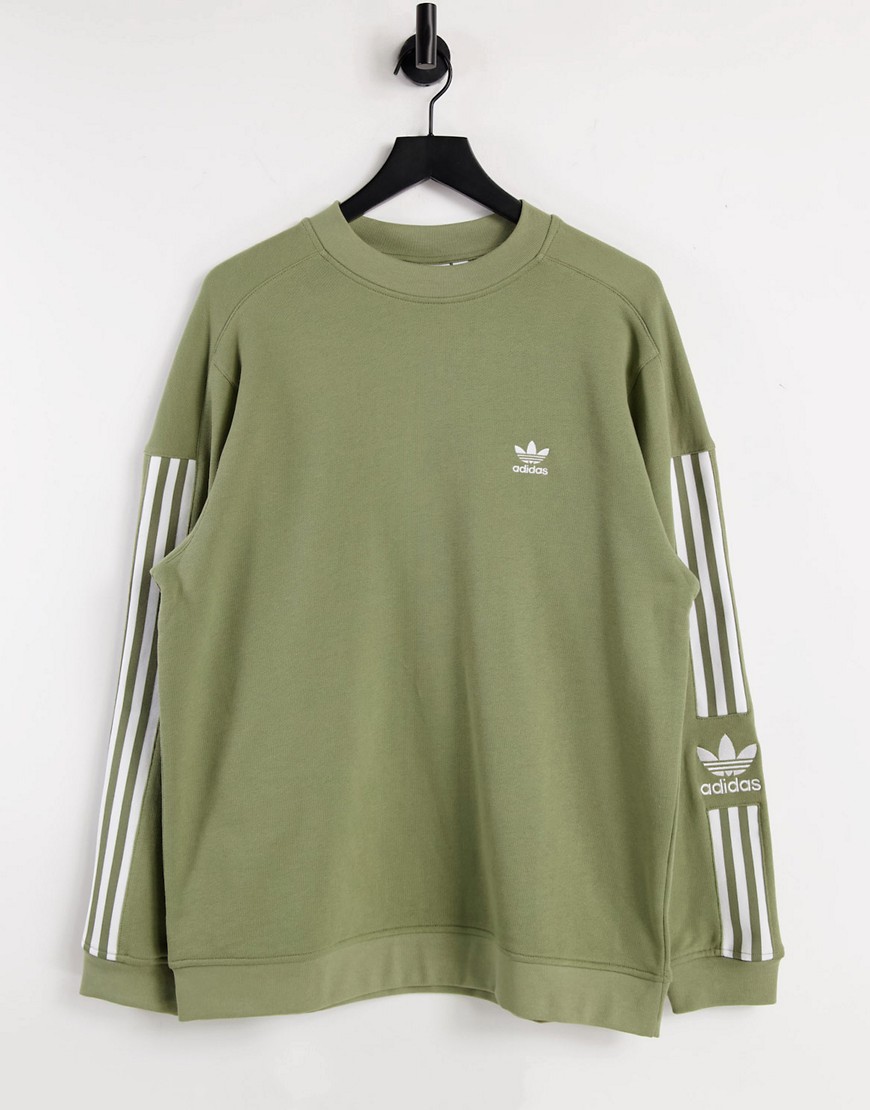 Adidas Originals - adicolor - Lock Up - Sweatshirt in kaki-Groen