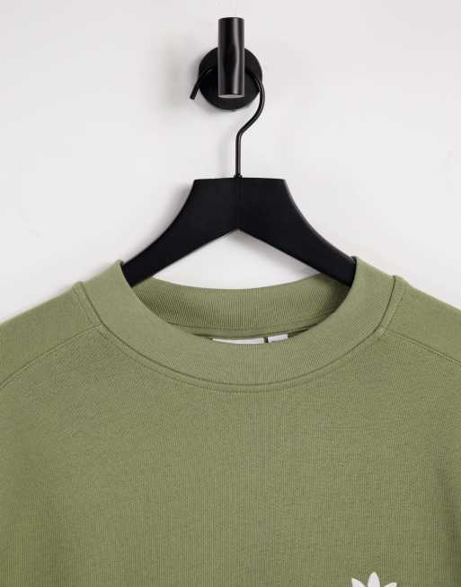adidas Originals adicolor Lock Up Sweatshirt in kaki ASOS