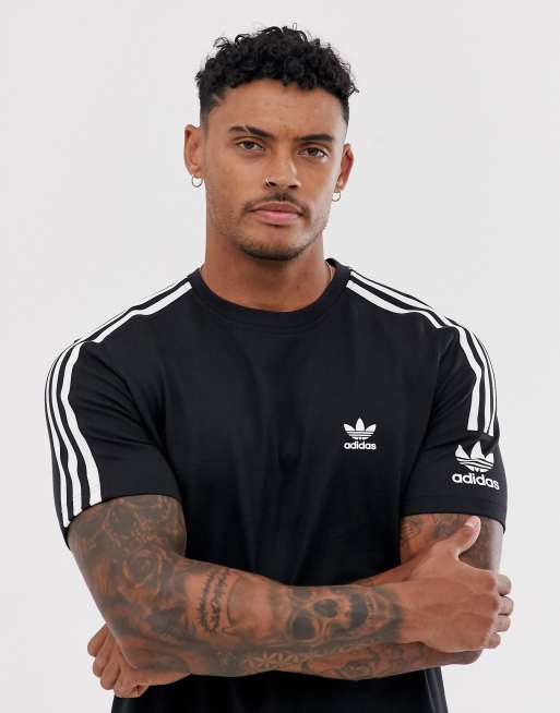 adidas Originals - adicolor Lock Up - T-shirt in zwart