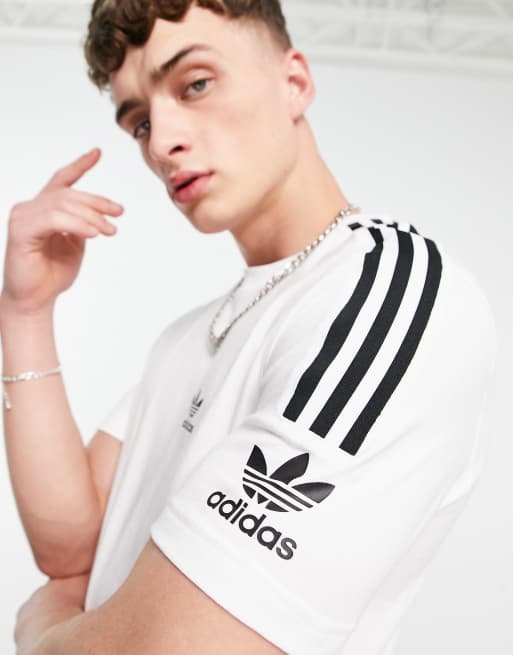 adidas Originals adicolor Lock up T shirt met 3 Stripes in