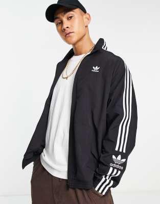 adidas Originals Adicolor lock up track jacket in black  - ASOS Price Checker