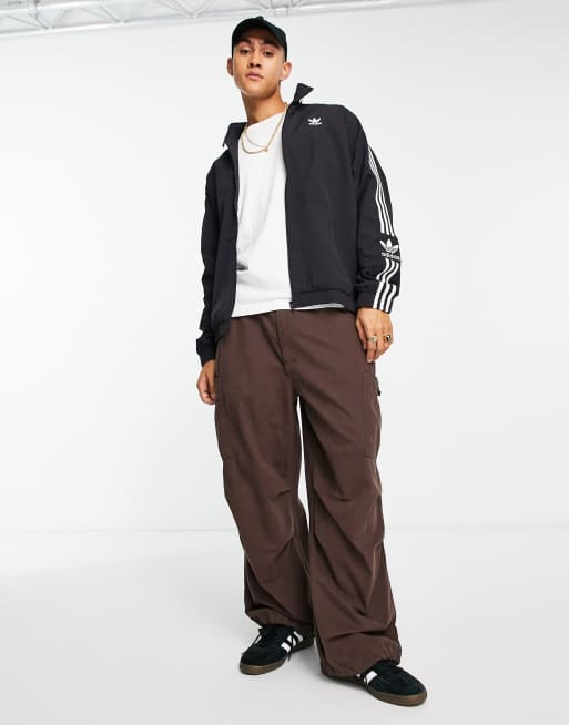 adidas Originals Adicolor lock up track jacket in black | ASOS