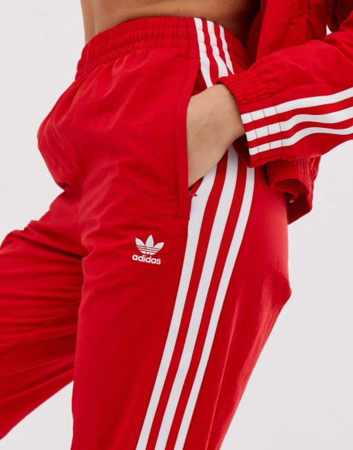 Pantalon survetement adidas rouge store