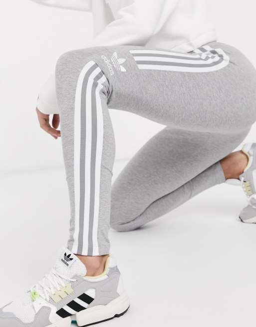 Adidas Trefoil Leggings - Heather Grey - New Star