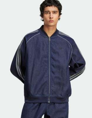 Originals - adicolor - Locker sitzender Trainingsanzug aus Denim in Indigoblau Blau 2XL