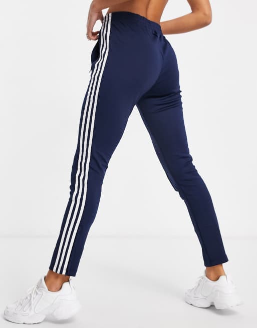 Adidas navy track pants womens on sale