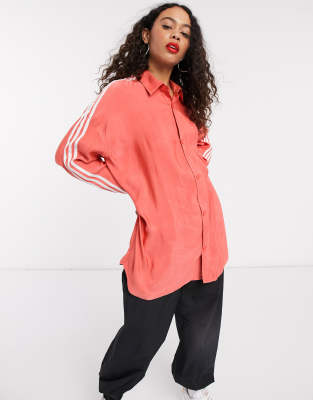 adidas originals button up shirt