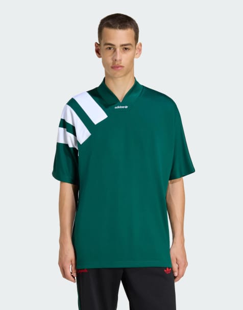 adidas Originals - Adicolor - Maillot color block - Vert et blanc - view 1