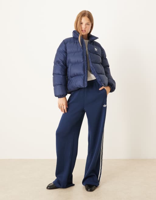 adidas Originals – Adicolor – Marinblå, kort pufferjacka