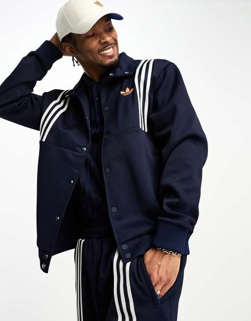 adidas Originals - adicolor - Marineblå træningsjakke i 70'er-stil