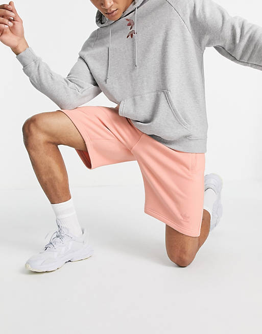  adidas Originals adicolor marshmallow shorts in blush 