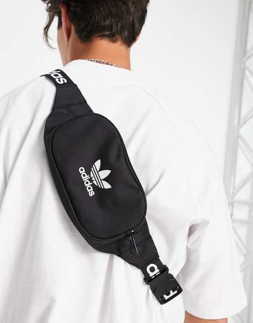 adidas Originals - adicolor - Marsupio nero con cinghia con logo