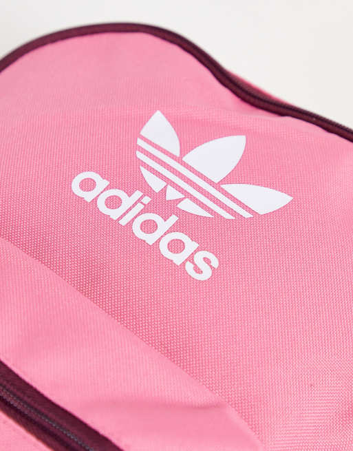adidas Originals adicolor mini backpack in pink, 4 of 4