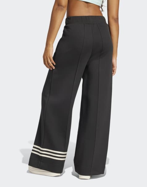 adidas Originals Adicolor neuclassics track pants in black / cream white