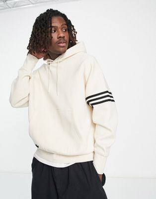 adidas Originals adicolor white off Neuclassics in ASOS | hoodie