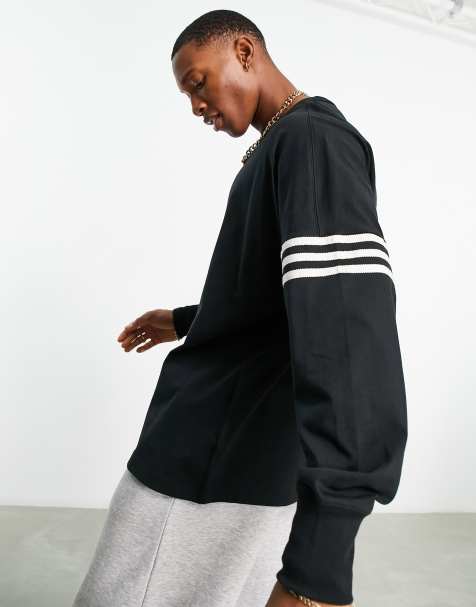 adidas Originals adicolor Neuclassics long sleeve T-shirt in black - view 1