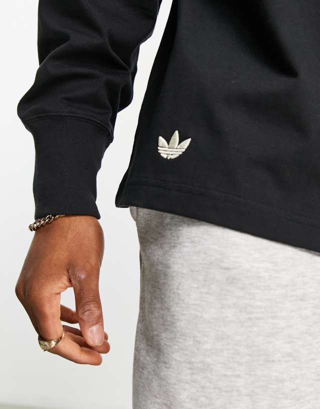 adidas Originals adicolor Neuclassics long sleeve T-shirt in black 2
