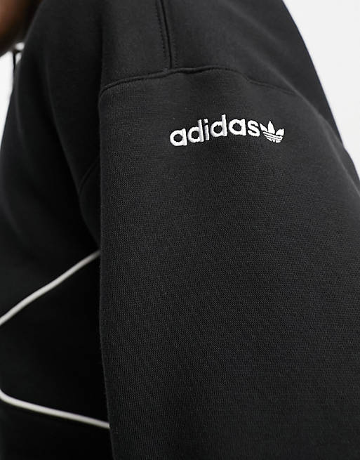 adidas Originals adicolor Next Colorado half zip sweatshirt in black | ASOS