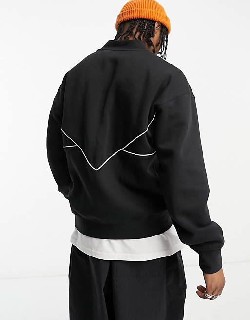 adidas Originals adicolor Next Colorado half zip sweatshirt in black | ASOS
