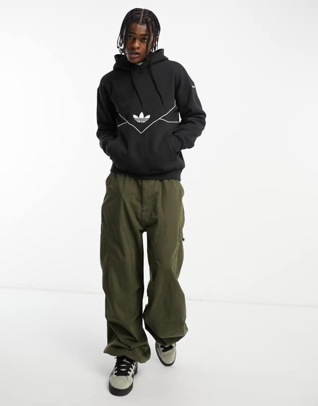 adidas Originals adicolor Next Colorado hoodie in black