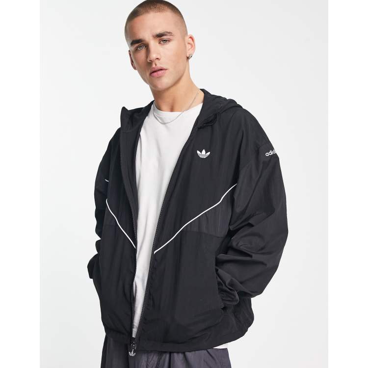 Bekwaam Gemeenten uitvoeren adidas Originals adicolor Next Colorado windbreaker in black | ASOS