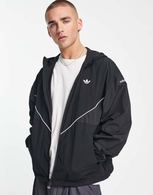 Resultat Hofte Muligt adidas Originals adicolor Next Colorado windbreaker in black | ASOS