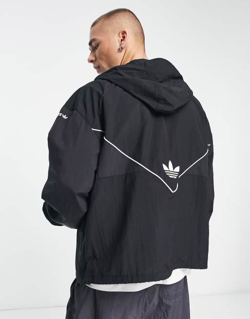 adidas Originals adicolor Next Colorado windbreaker in black