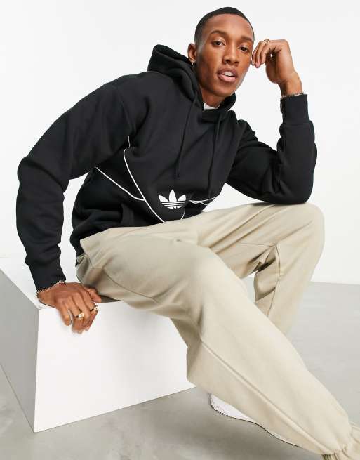adidas Originals - adicolor Next - Felpa nera con cappuccio 