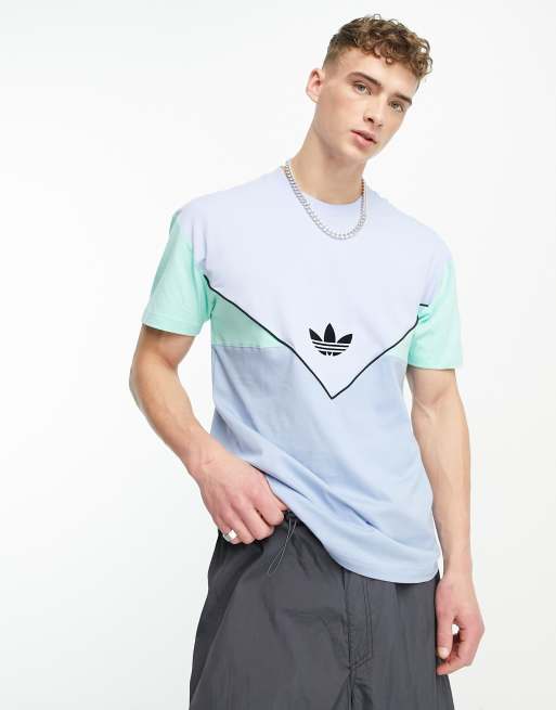 adidas Originals adicolor Next T shirt in groen en blauw ASOS