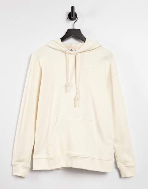 adidas Originals adicolor no dye logo sweatshirt in cream
