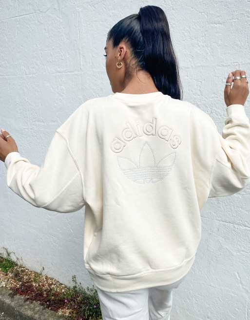 Adidas cream sweatshirt 2025