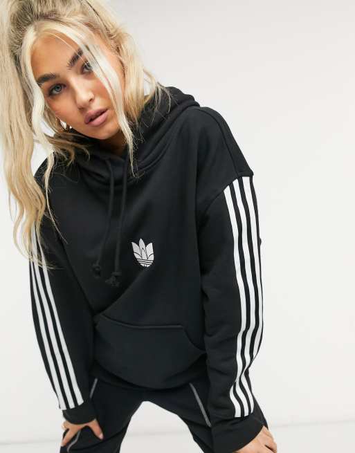 Adidas originals hoodie mit logo-streifen top