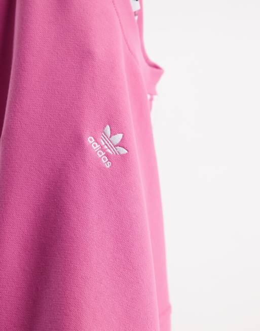 adidas Originals – adicolor – Oversize-Sweatshirt in Rosa mit den drei  Streifen | ASOS