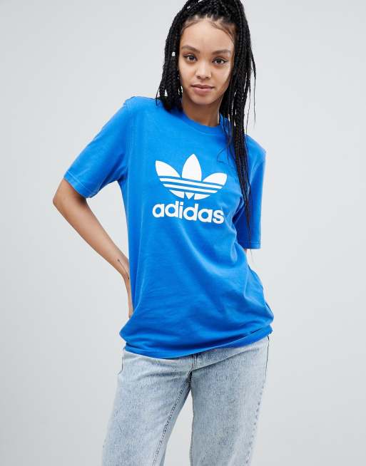 Adidas originals trefoil oversized t shirt discount